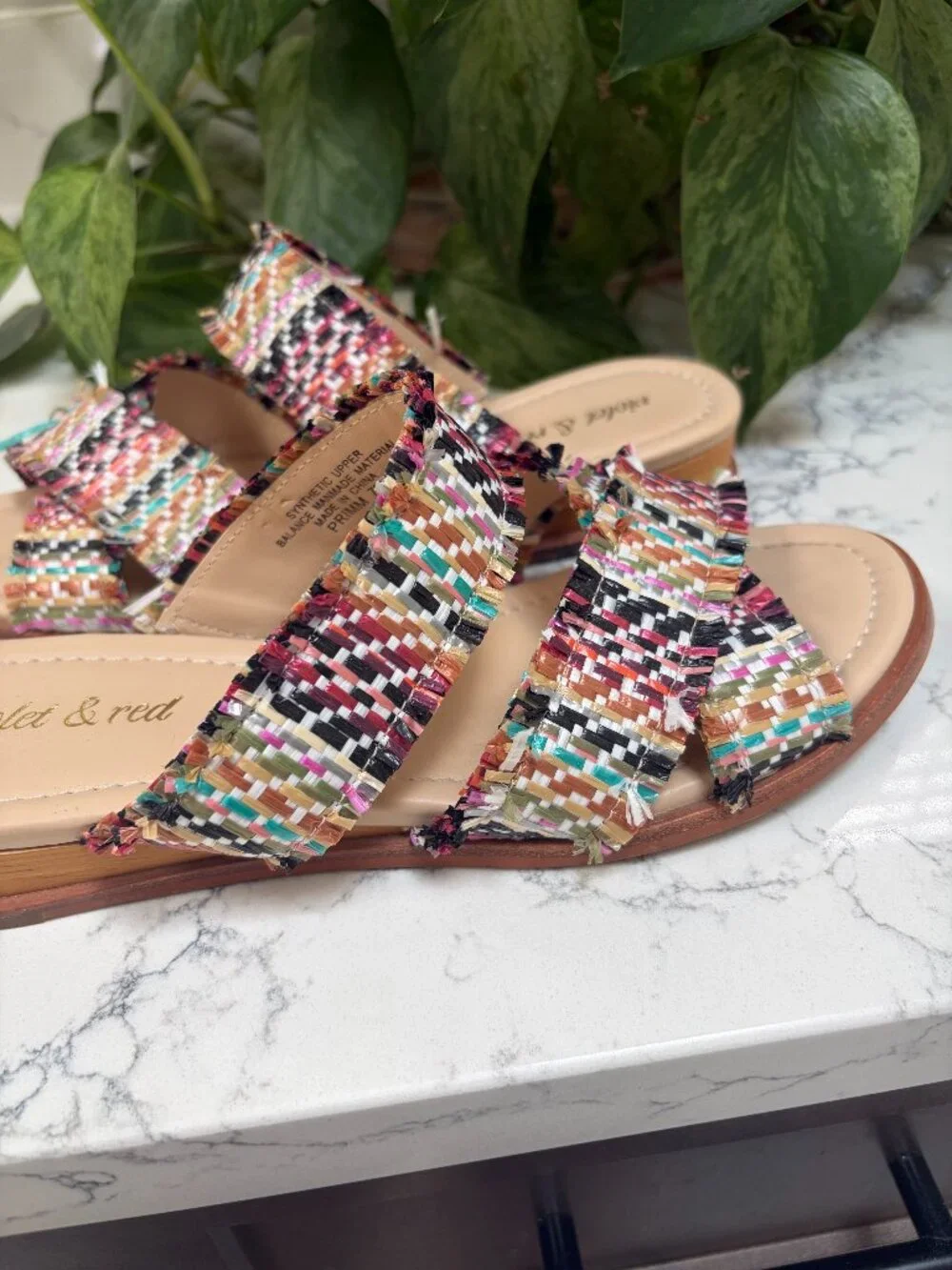 Violet & Red Sandals